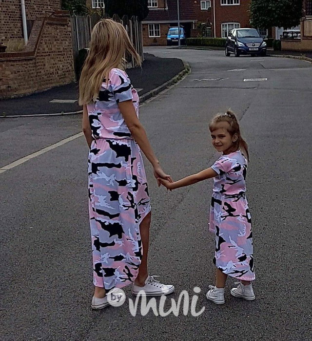 Maxi dress PINK army