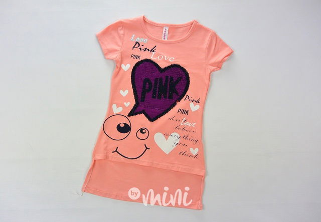 Love Pink tričko meruňkové