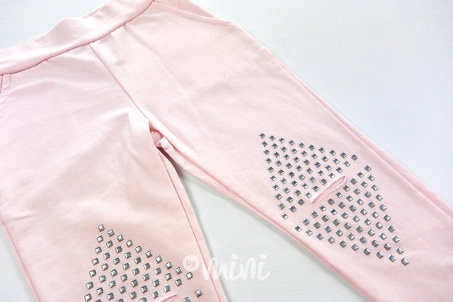 Silver heart komplet Pink