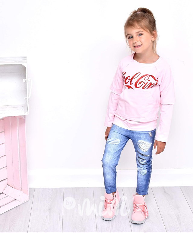 Cool GIRL mikina růžová