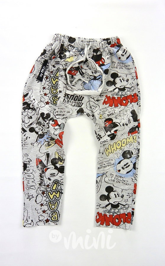 Mickey baggy tepláčky grey