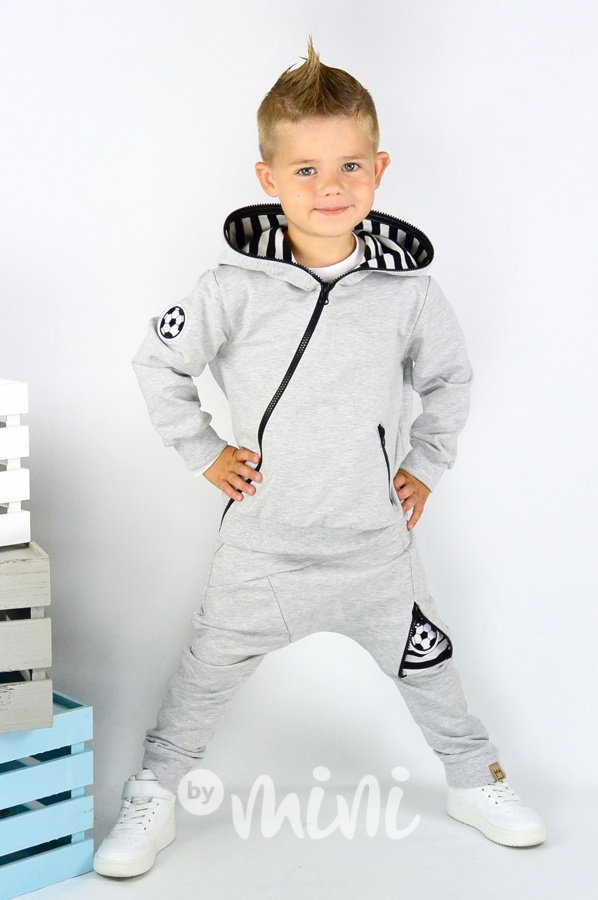 Grey football souprava