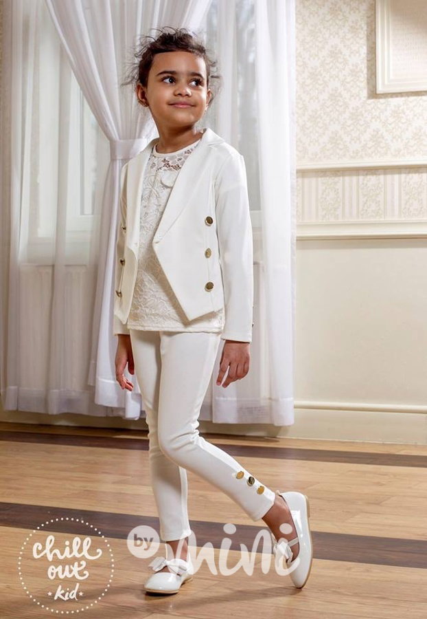Luxury elegantní sáčkový komplet cream