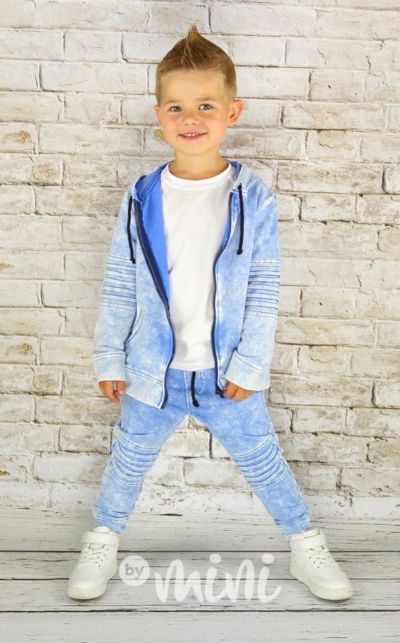 Světlý denim blue/sepraný set
