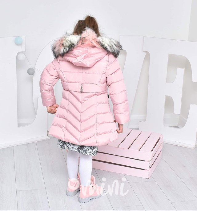 Powder pink zimní kabátek