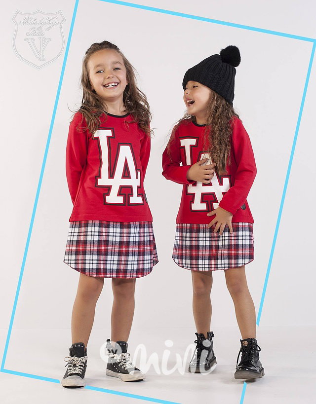 L.A. karo hoodie dress