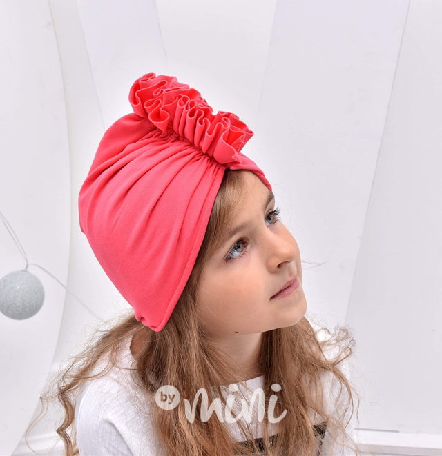 3v1 turban + nákrčník (čelenka) strawberry