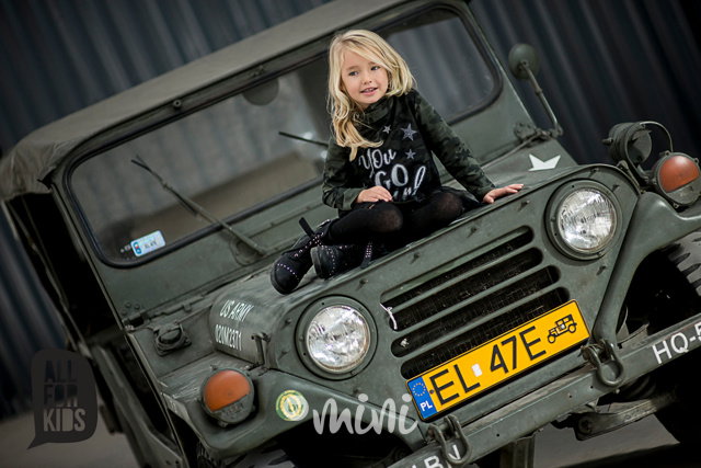 Military collection - sporty army šaty s tylem