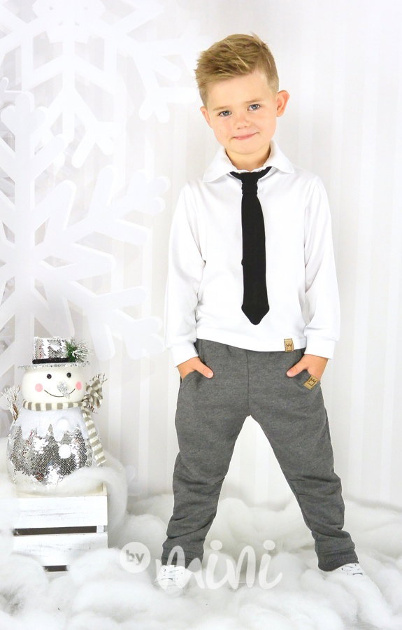 Elegant pants tmavě šedé