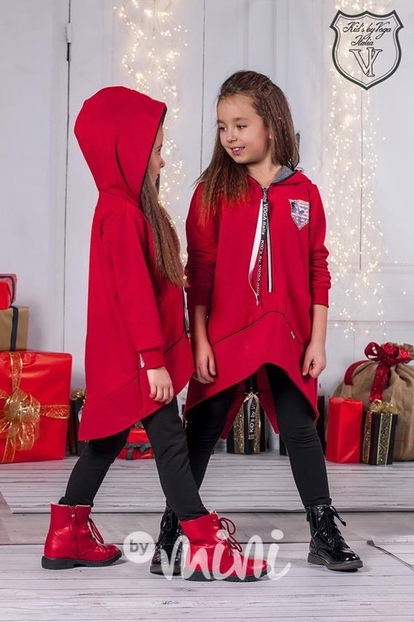 Hoodie dress + termo legíny