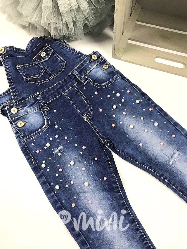 Jeans lacláče s perličkami