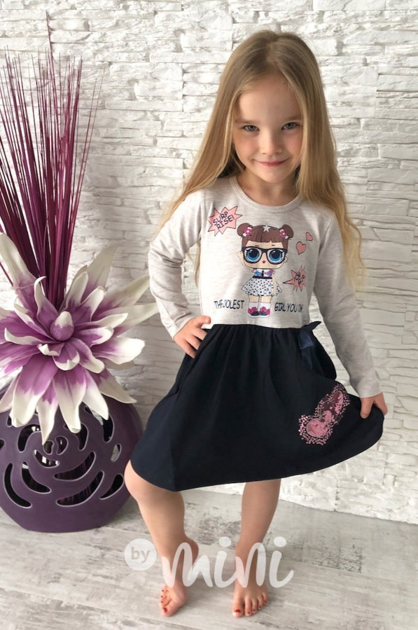 Cutie šatečky blue