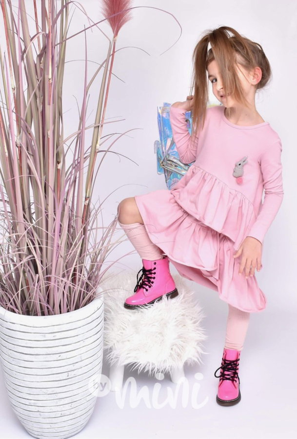Maxi volánkové PINK šaty