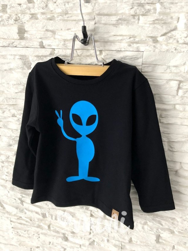 Alien triko černé