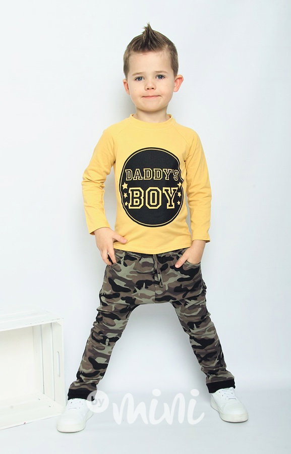 Daddy's boy mustard set