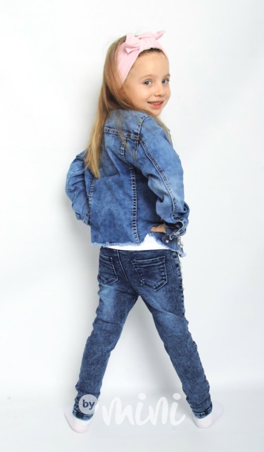 Zdobené stretch jeans jegginy