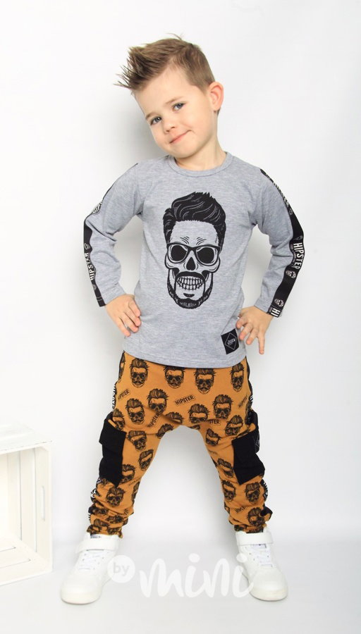 Hipster grey triko