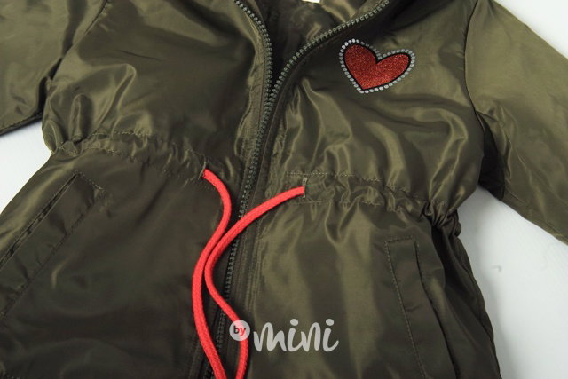 Smile jarní dívčí parka khaki