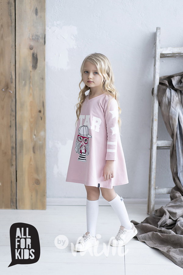 Star "A" šaty pink