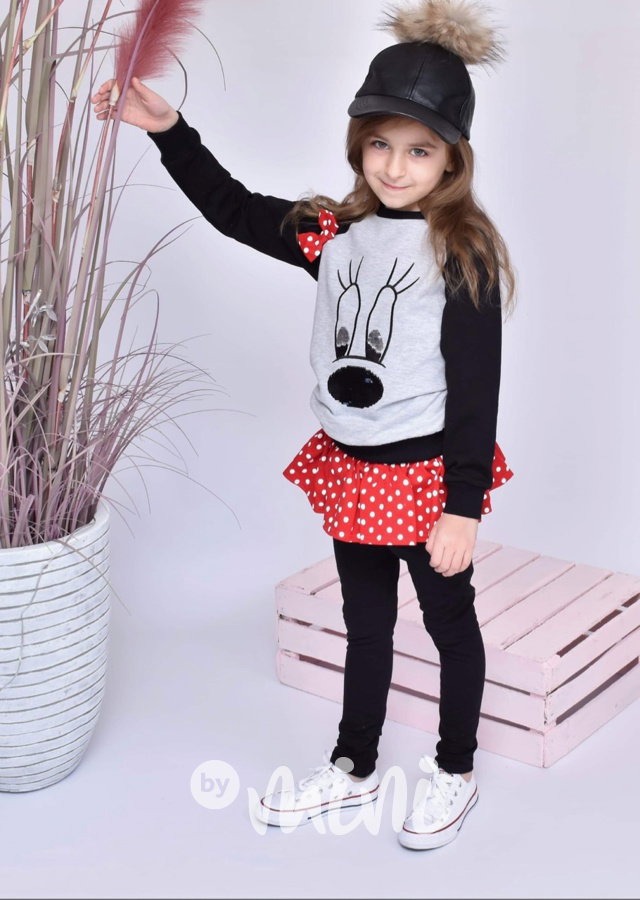 Dívčí komplet - Mickey Mouse šaty - Minnie
