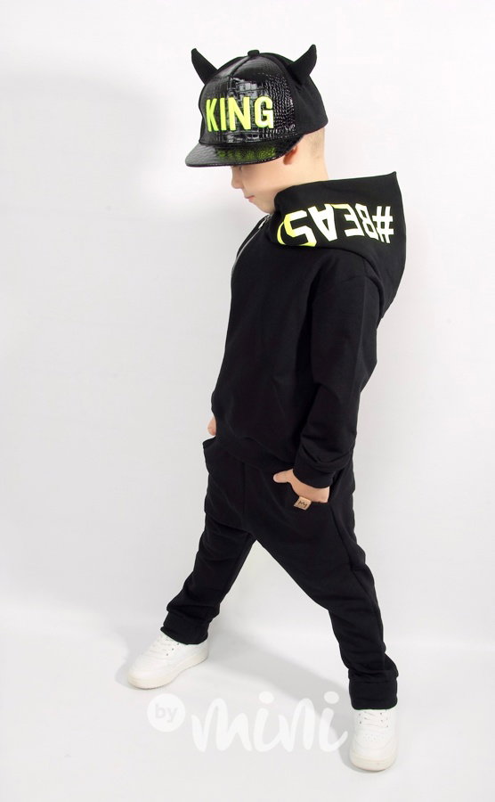 #BEAST černé baggy tepláčky