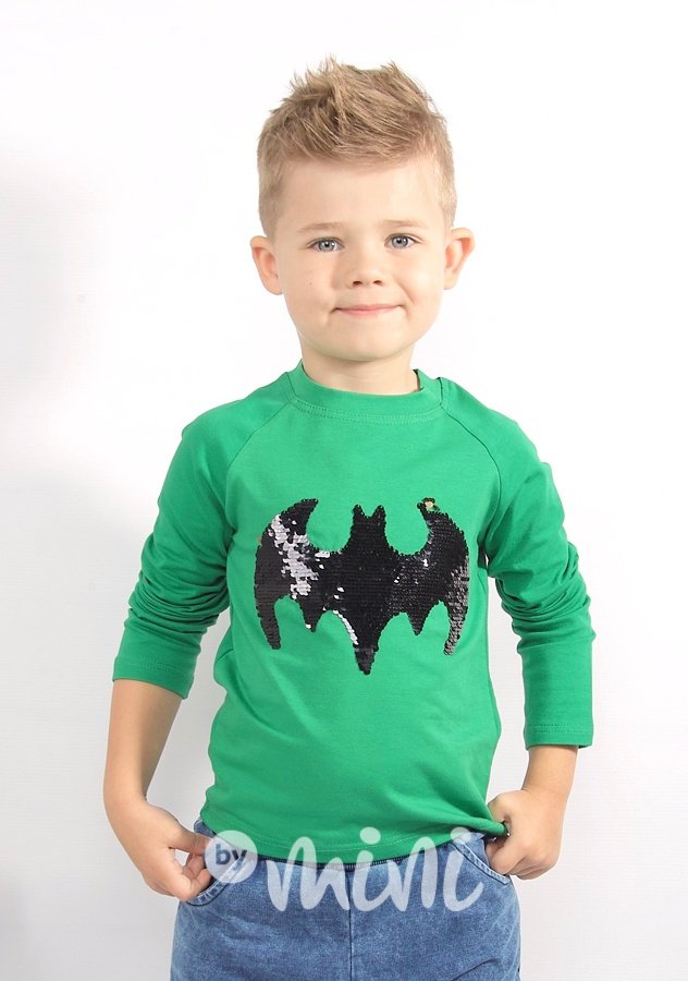 Batman green flitr triko