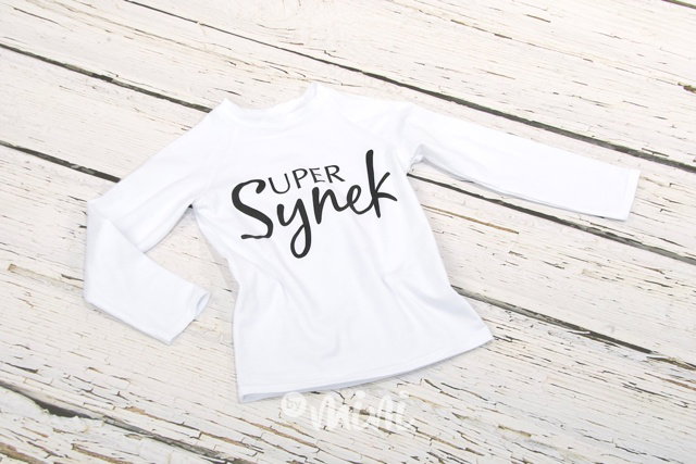 Super synek triko bílé