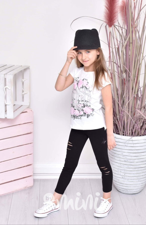 Jarní ripped set s bundičkou pink