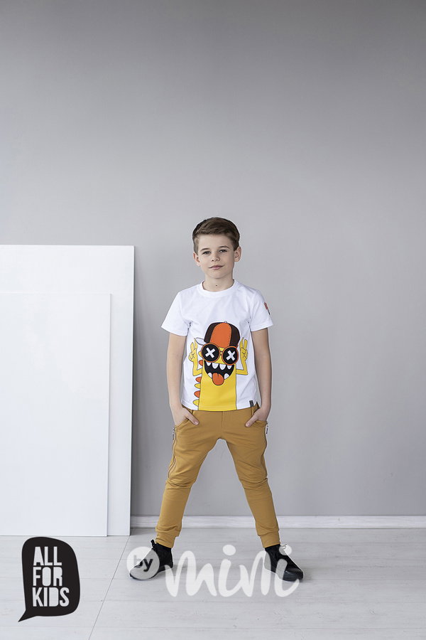 Mustard tepláčky se zipy