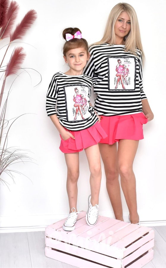 Skirtshorts malinové