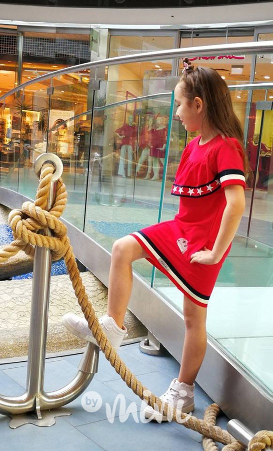 Red marine dress