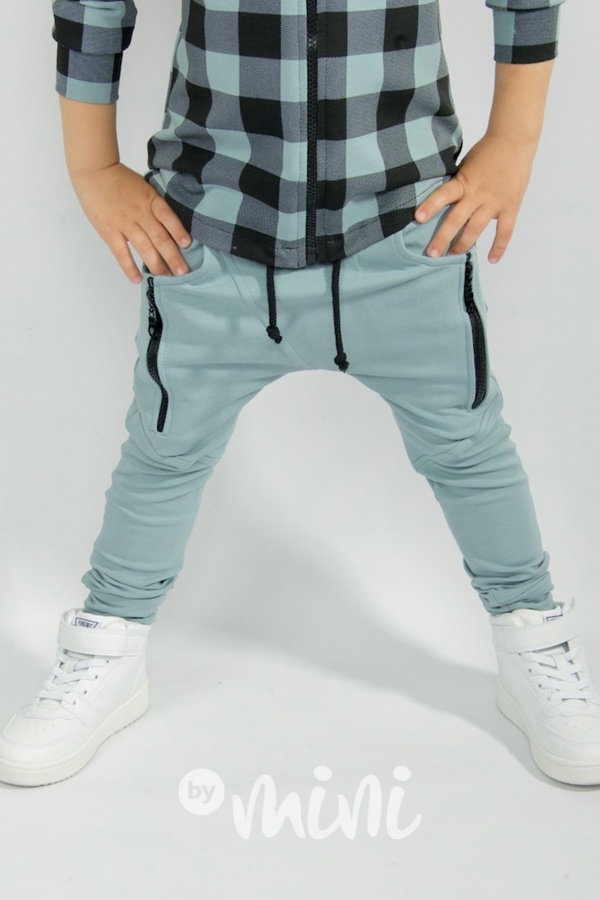 Light mint baggy se zipy