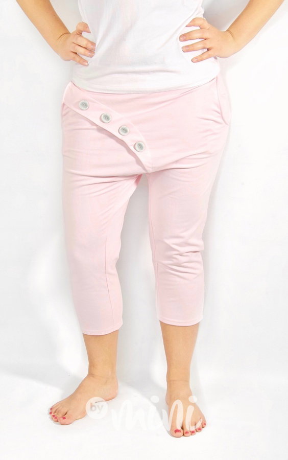 Summer pudder pink baggy shorts - set matka dcera