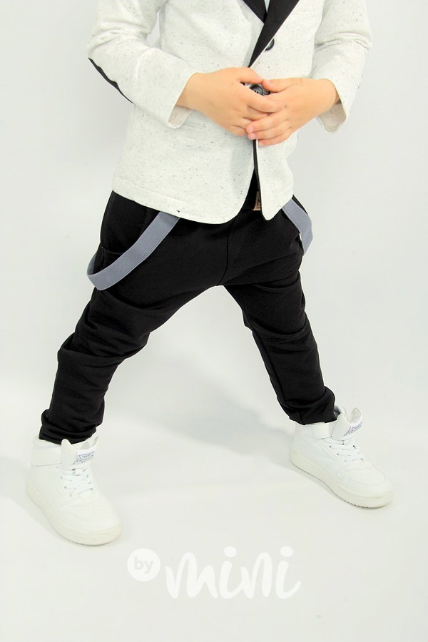 Černé elegant pants s laclíky