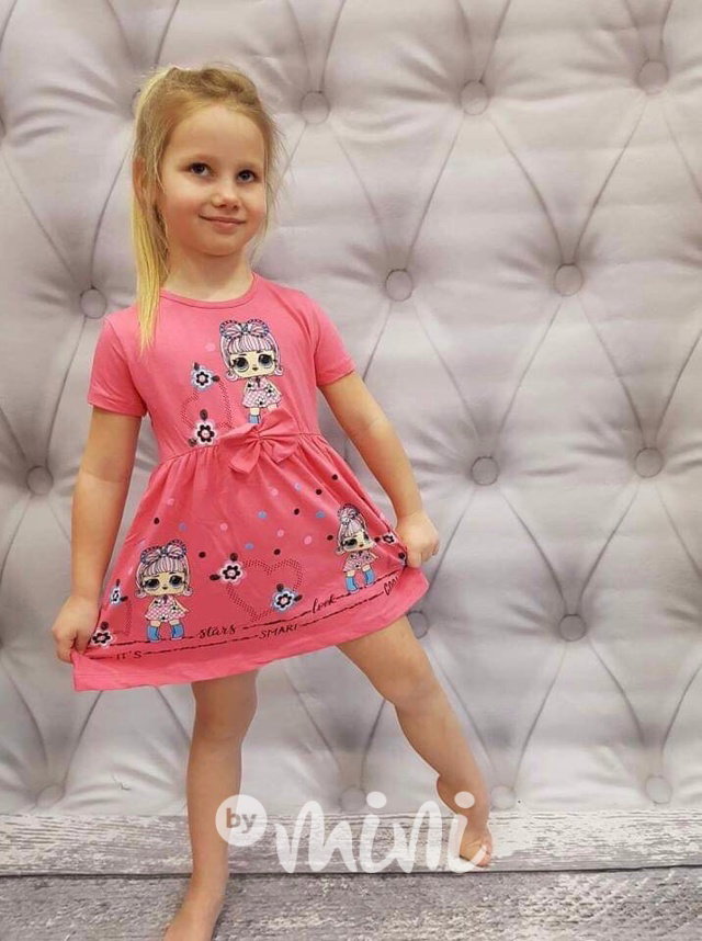 Doll tunika s mašličkou pink