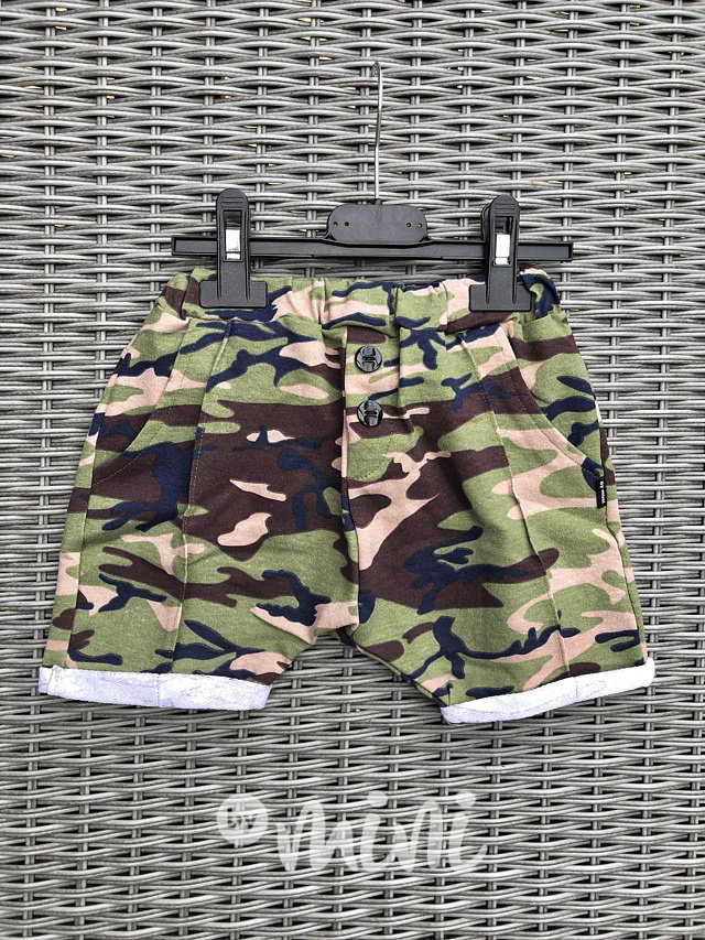 Dark green army shorts