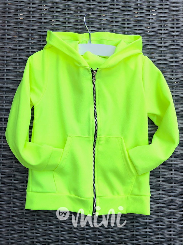 VOGUE neon žlutá mikina