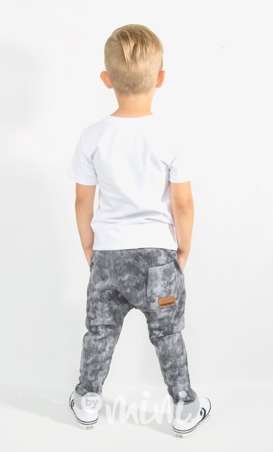 Jeans baggy tepláky grey
