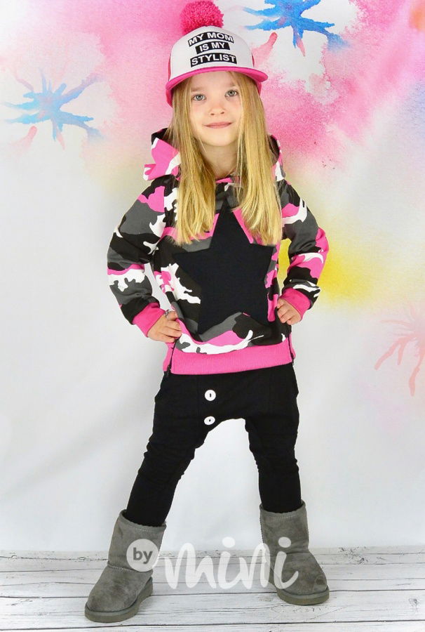 Černé dětské baggy slim pro holky