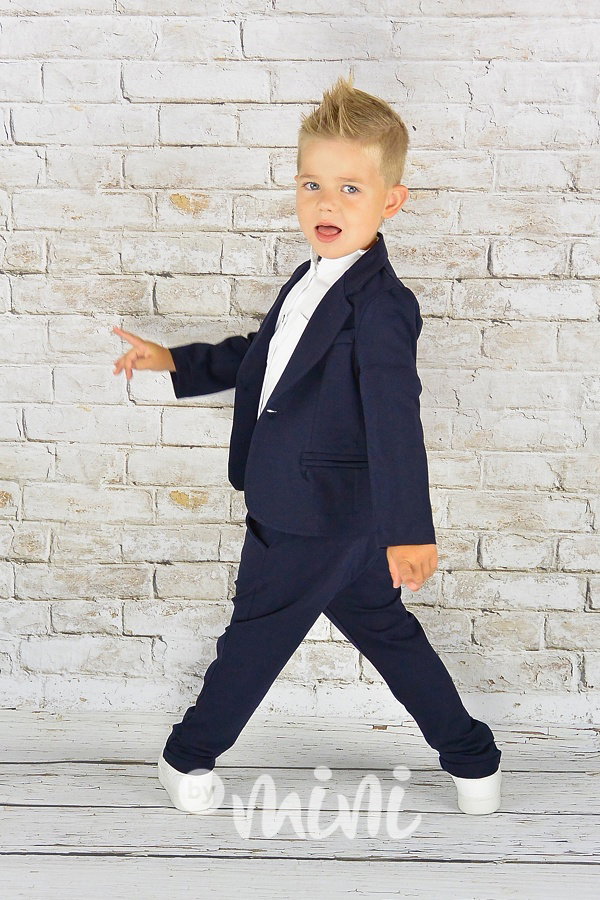 Tmavě modré sáčko + elegant kalhoty