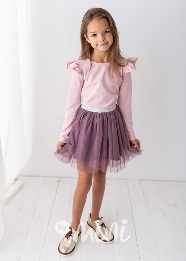 Candy purple tylová tutu sukně