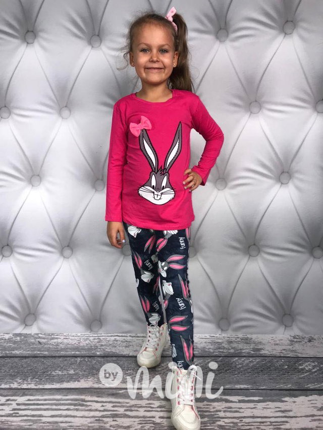 Bugs Bunny legíny + pink blůzka