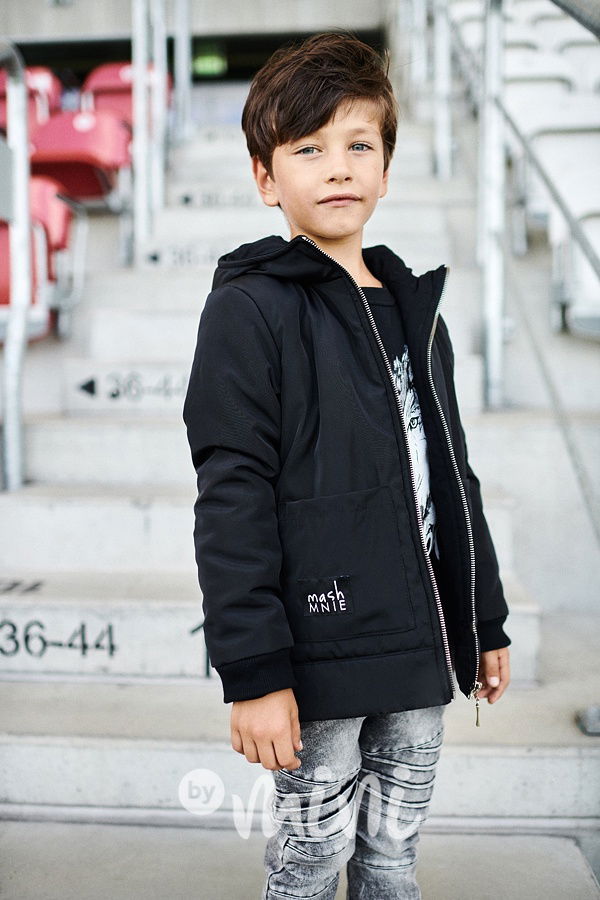 *Premium* Urban street style bunda se zipy černá