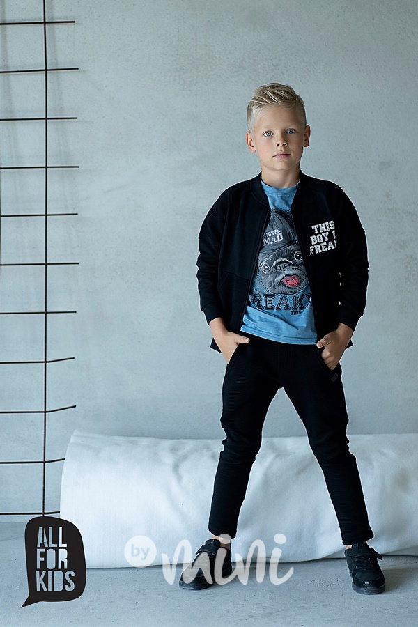 Černé žebrované pants kalhoty