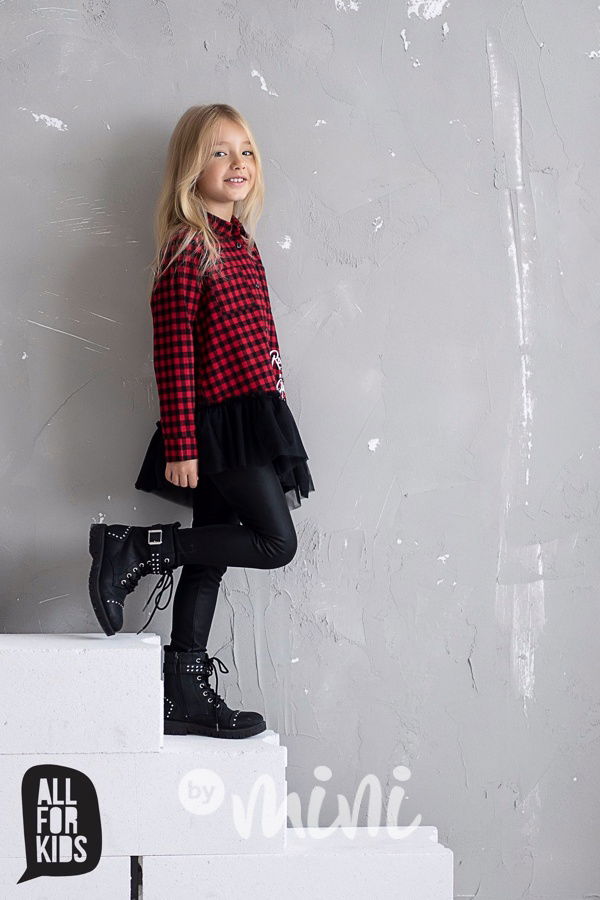 Leather mat vyteplené legíny se strukturou