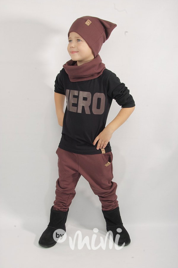 Zateplené bordo tepláčky