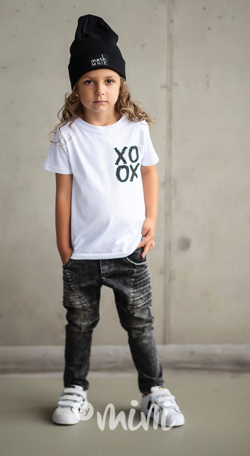 *Premium* jeans black s prošitím