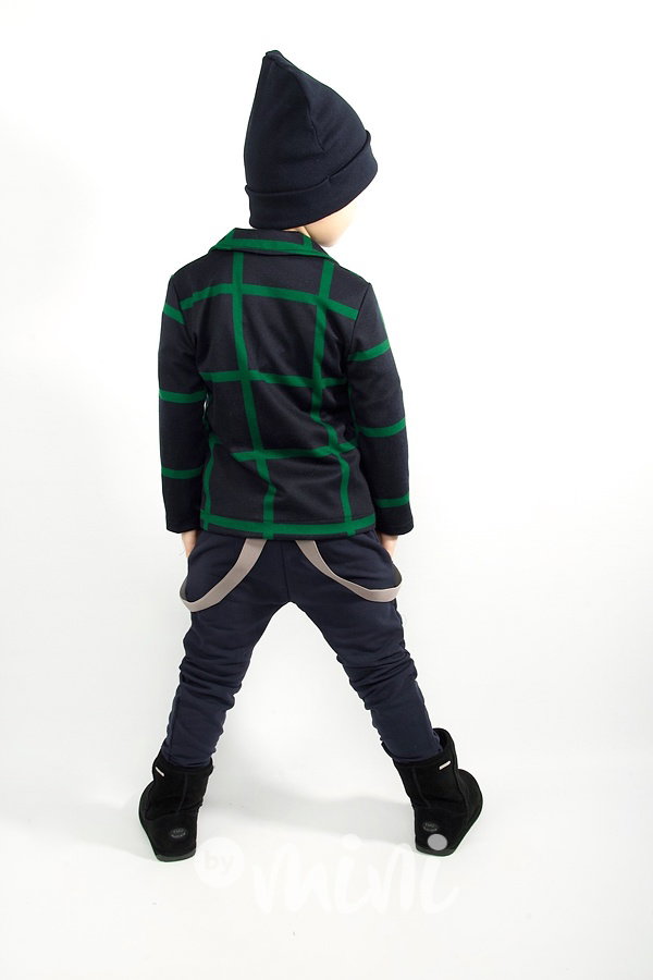 Navy/Green sáčko