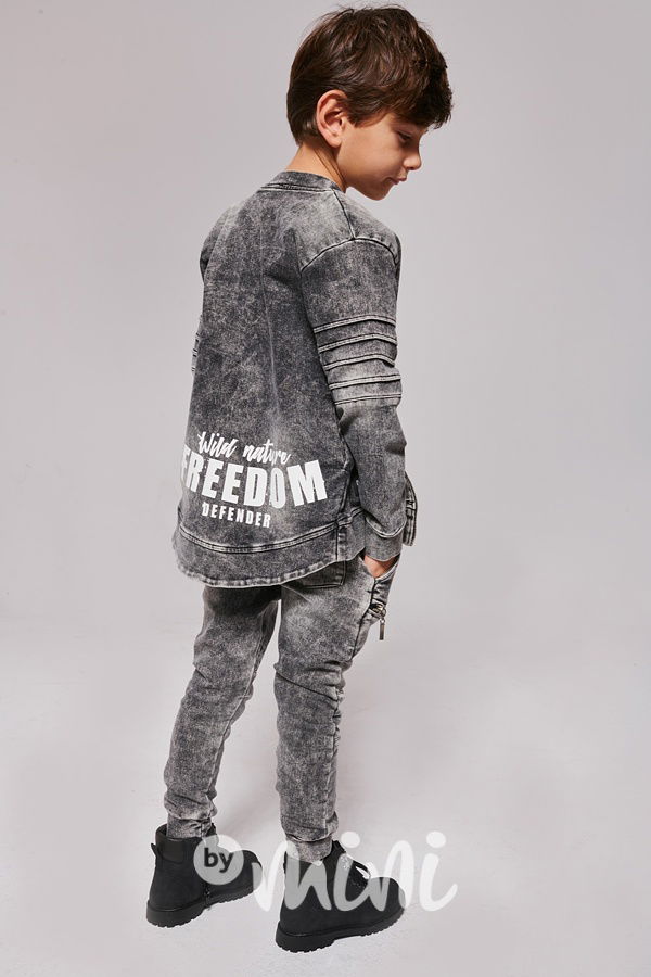 *Premium* Freedom ice black mikina na zip