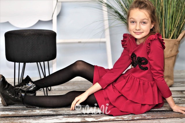 LOVE purpurové šaty